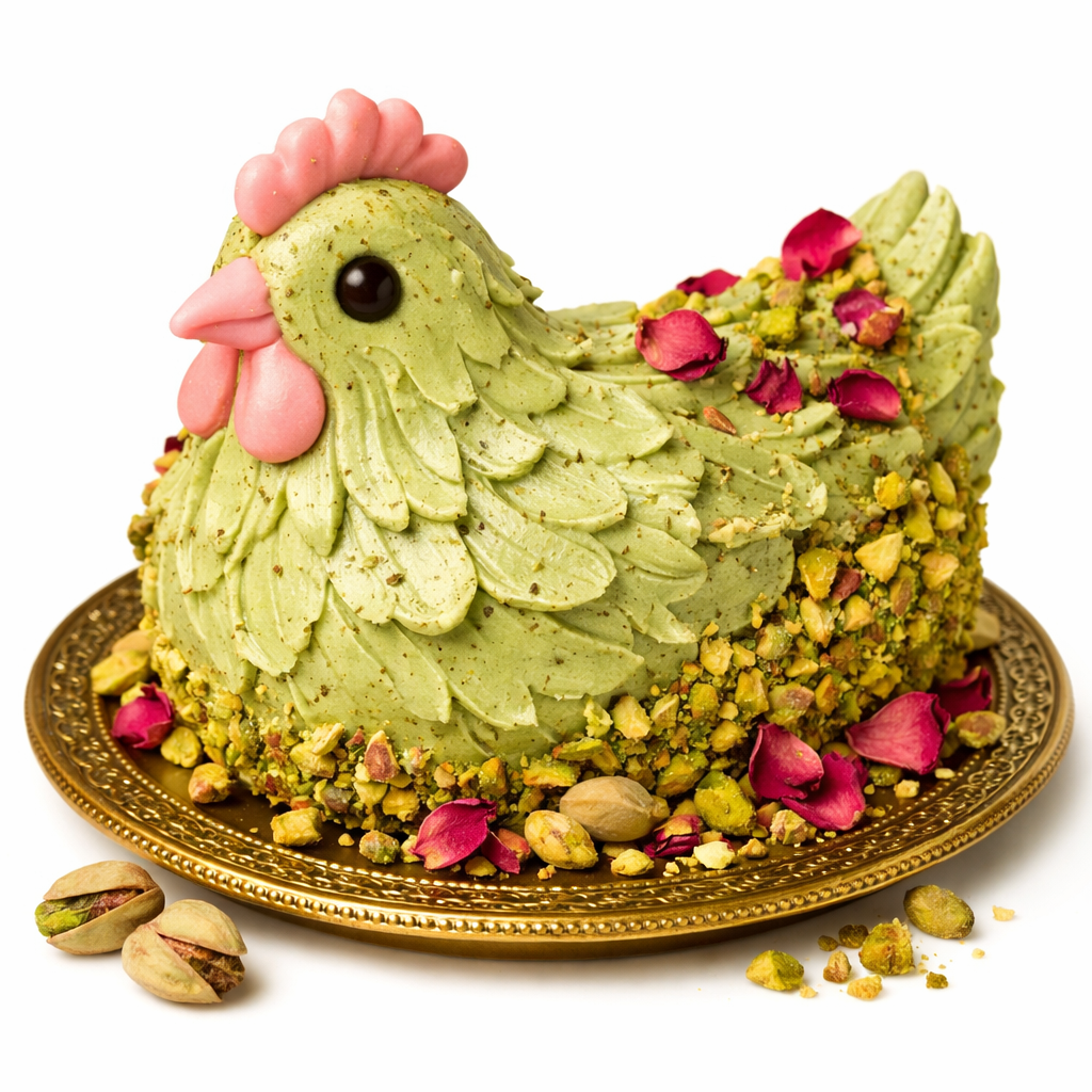 Pistachio Dream Hen dessert