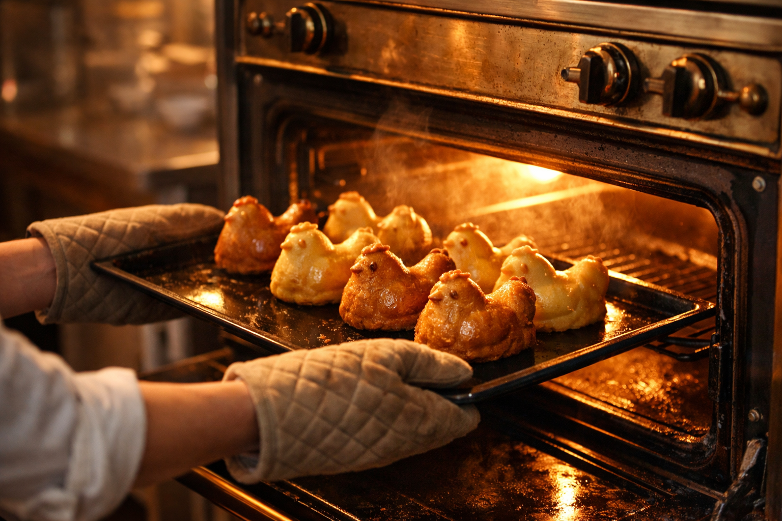 Baking chicken desserts to golden perfection